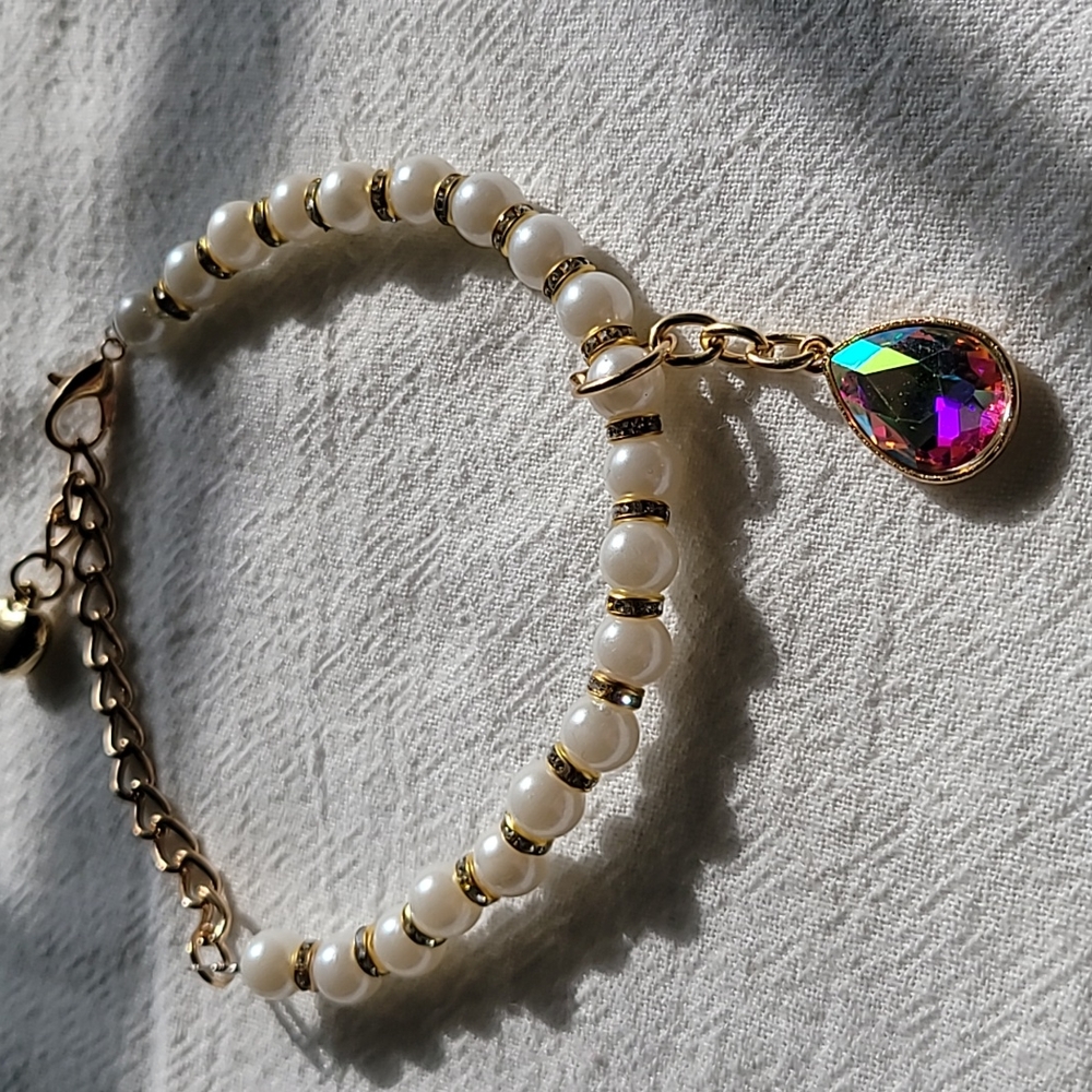 SMALL Faux Pearl Pet Necklace